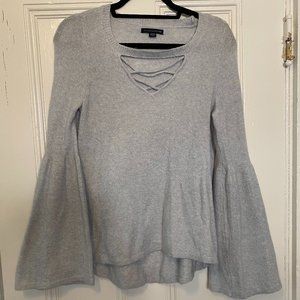 Light Blue Bell Sleeve Sweater - A&E Size S